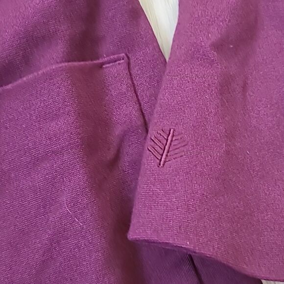 Coolibar Key Cove Jacket Single Button Blazer UPF 50 Deep Wine Medium Bussiness - Picture 4 of 6